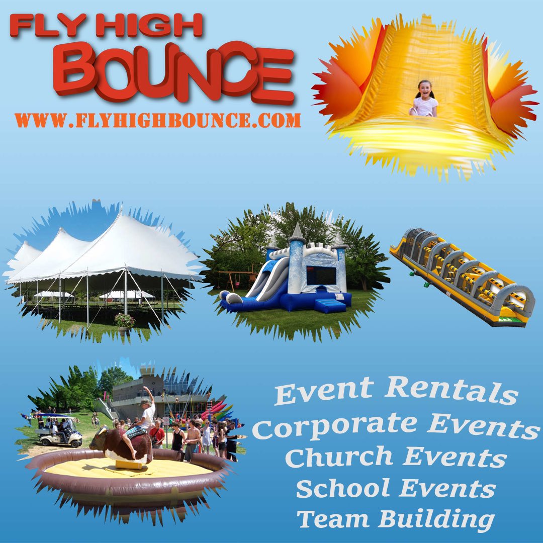 FlyHighBounce's tweet image. #FlyHighBounce is a full service #partyrental #company! #companyparty #eventplanning #event #party #mechanicalbull #obstaclecourse #chicago