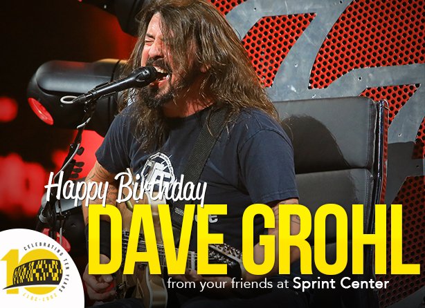 Happy Rocking Birthday to frontman Dave Grohl. Here his is at back in 2015. 