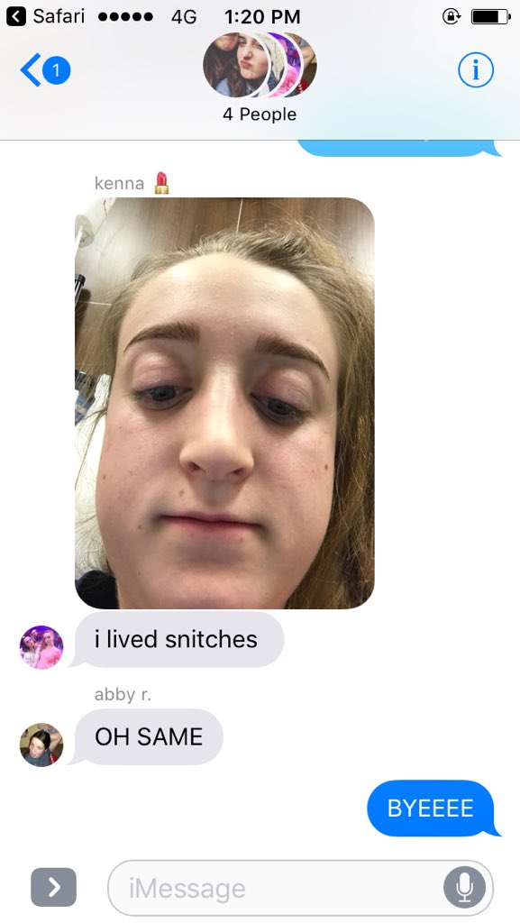 chlowimmer's tweet photo. when kenna goes to the ER https://t.co/3ljOnd9nKL