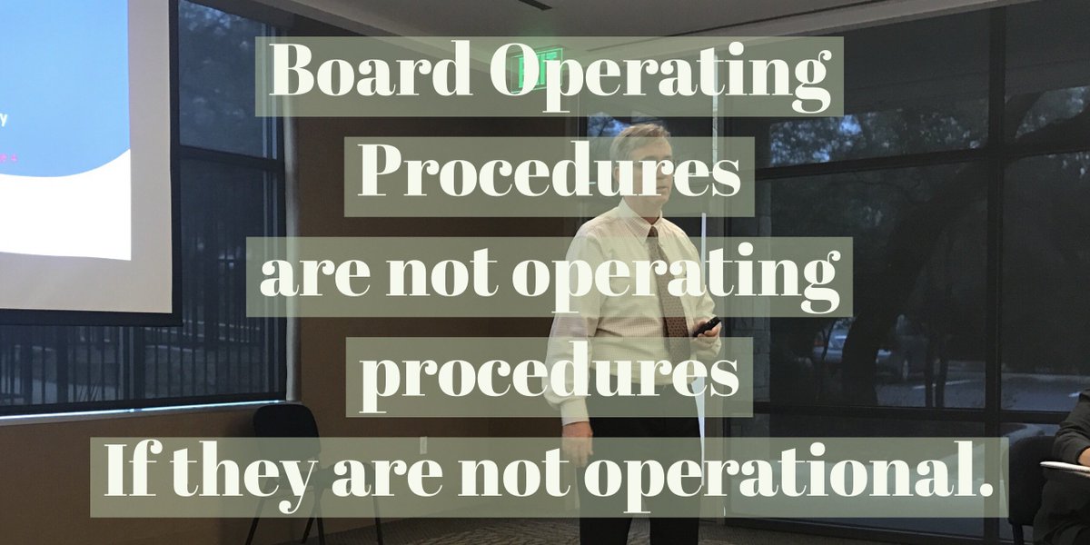 jmark93's tweet photo. High performing boards have an organized process for reviewing Board Operating Procedures. #tasbboa17 #xgsummit https://t.co/20dIuh25pk