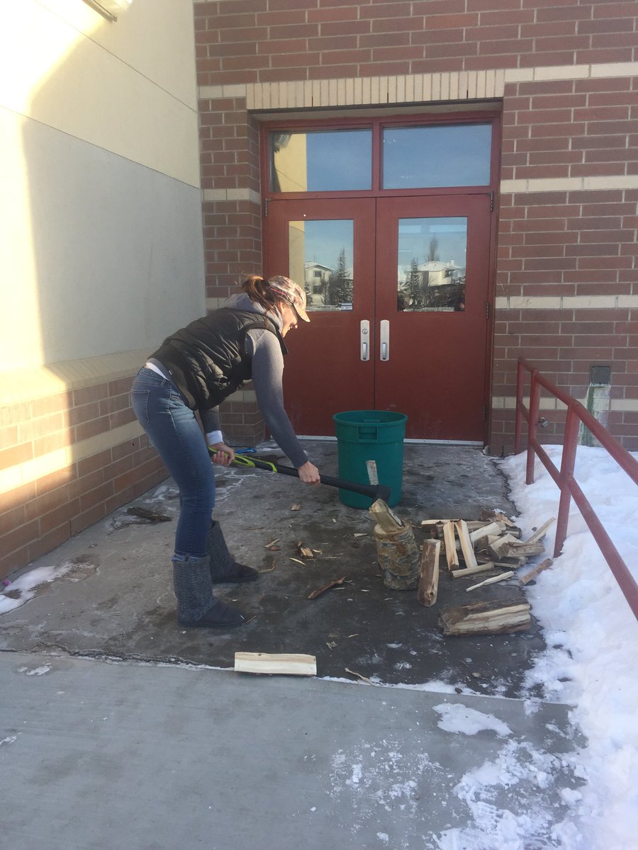 St_JPII's tweet photo. Prep work for upcoming Outdoor Ed. field trips...on a Saturday! Good weather helps, of course! #praisethelord #StJPIIRocks https://t.co/0NMi6ePtaU