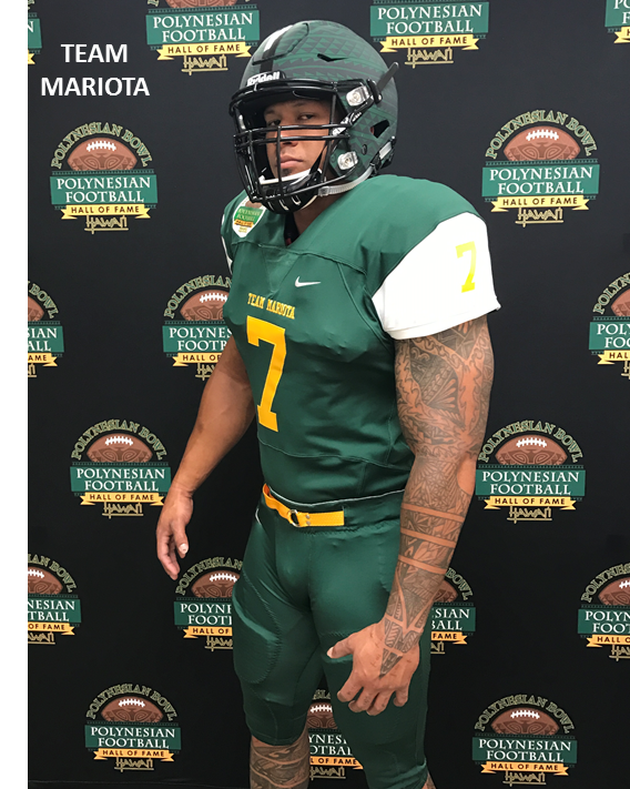 polynesiabowl's tweet photo. Introducing the TEAM MARIOTA jerseys for the INAUGURAL POLYNESIAN BOWL! #OurGame 
Tickets may be purchased at: https://t.co/VadMcdkZZz https://t.co/8Wb5wNl3Bk