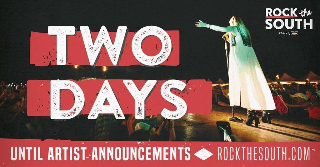 rockthesouth's tweet photo. Don't forget...MORE artist announcements hitting Monday-Thursday next week! Join us here at 8am each day. #BiggestP… https://t.co/npUEkK3bvX