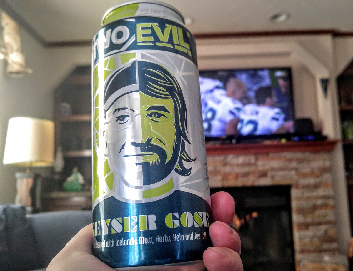 JonahLantto's tweet photo. #gohawks #CraftBeer #craftbeerlover #gose #twoevil #geyser #tworoads #delicious #sour #DivisionalRound #playoffs @CraftBeerTime Cheers! https://t.co/LxlP0KYVn6