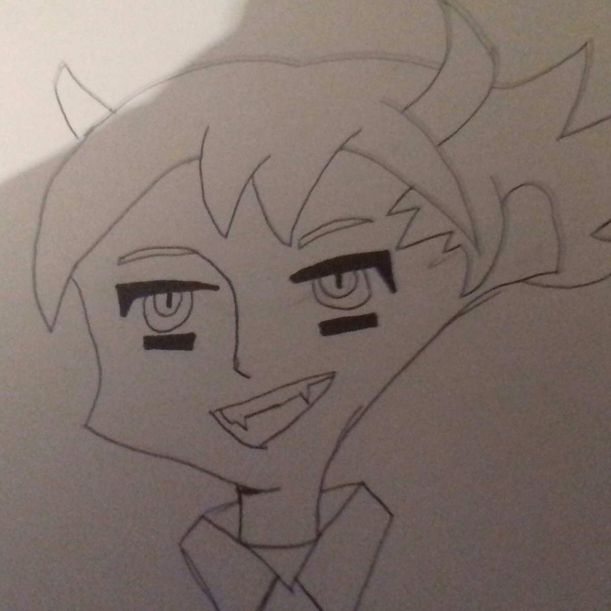 Bringerof_Chaos's tweet image. // Here he is, fully inked, Knockout Daemon. Will work on colouring tomorrow or Monday