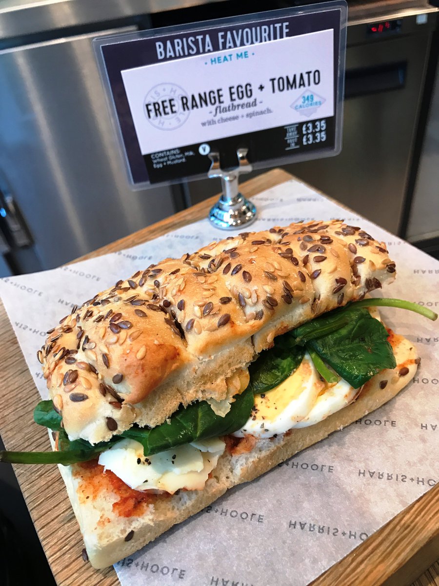 HarrisAndHoole's tweet photo. Hello new menu favourites. Welcome new flatbreads: BBQ Chicken, bacon, sausage and egg with tomato have arrived #lunchtime #nomom https://t.co/eFV7fexavb