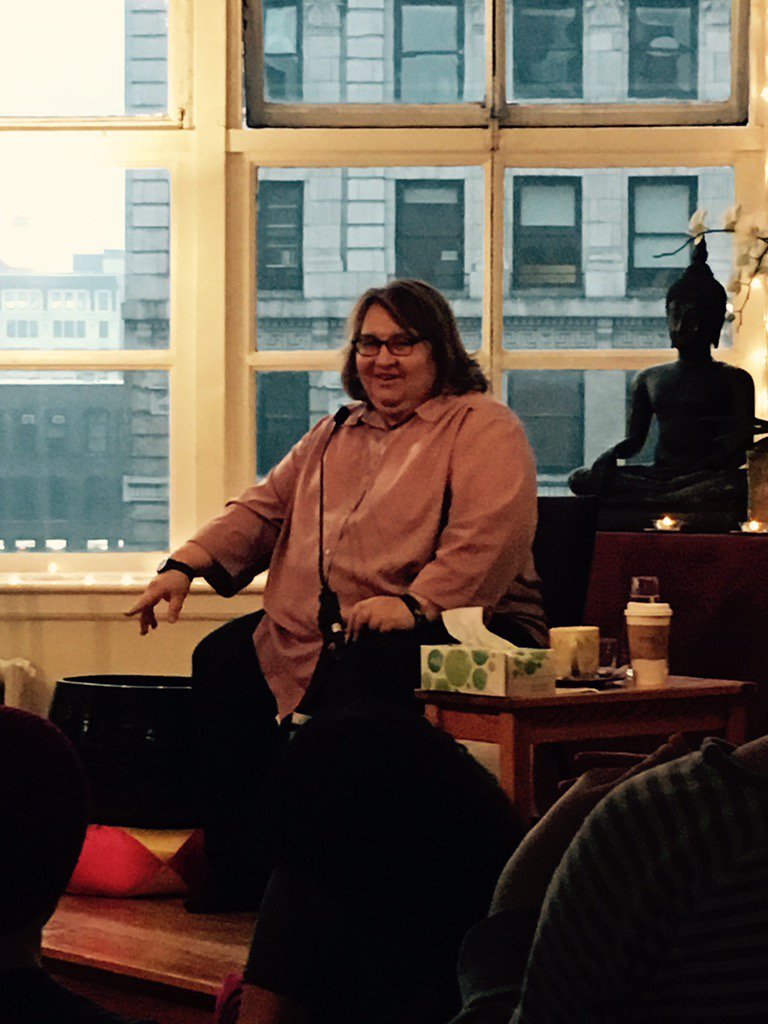 cityotter's tweet photo. Sharon Salzberg, total #MettaBomb, teaches practical applications of #lovingkindness at #NYIMC https://t.co/IaatcYPXMW