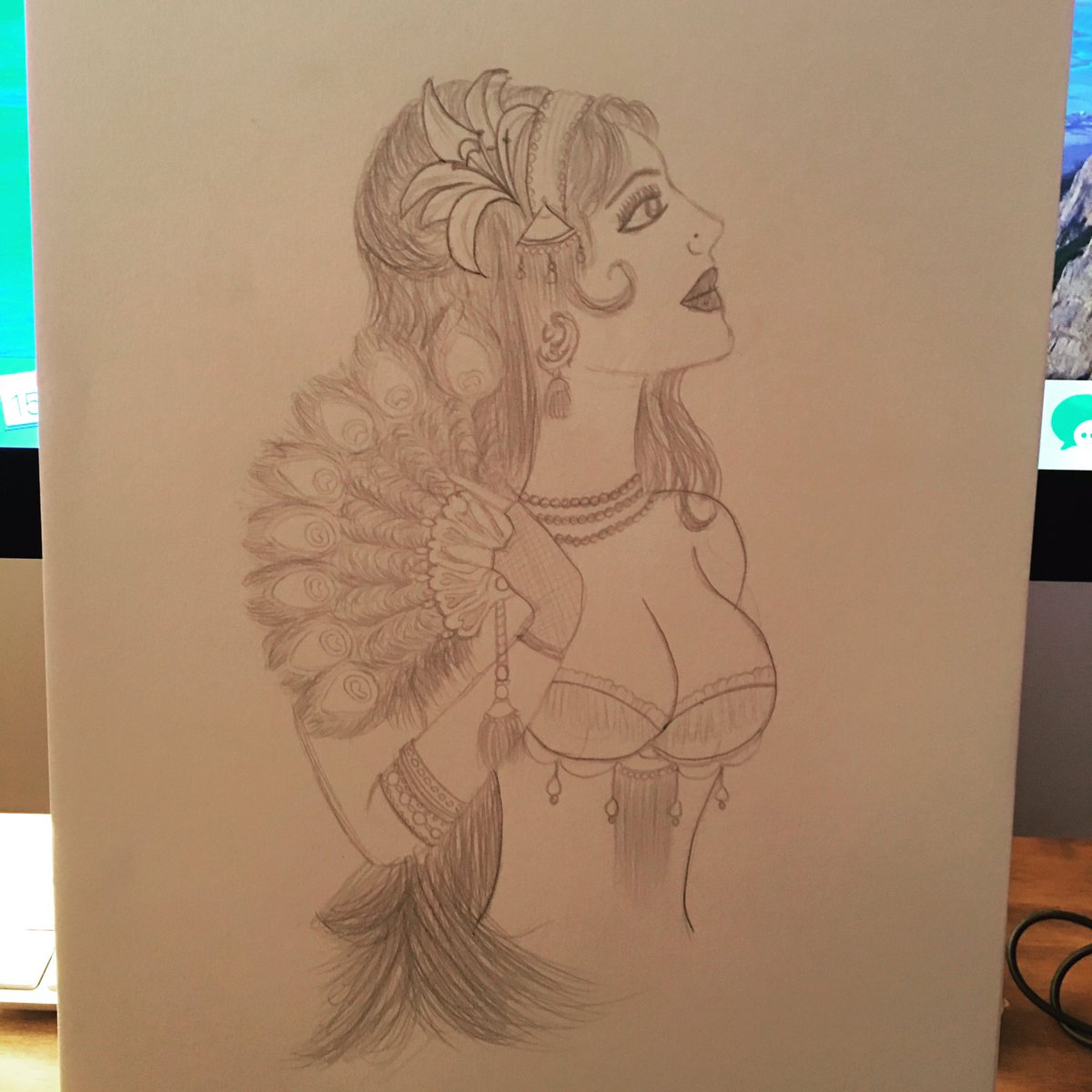 lisadugmore1984's tweet photo. This might be my next tattoo, it didn't even take me that long #tattoo #tattoos #drawings #art #sketch #gypsy https://t.co/xc9Q6s8jtk