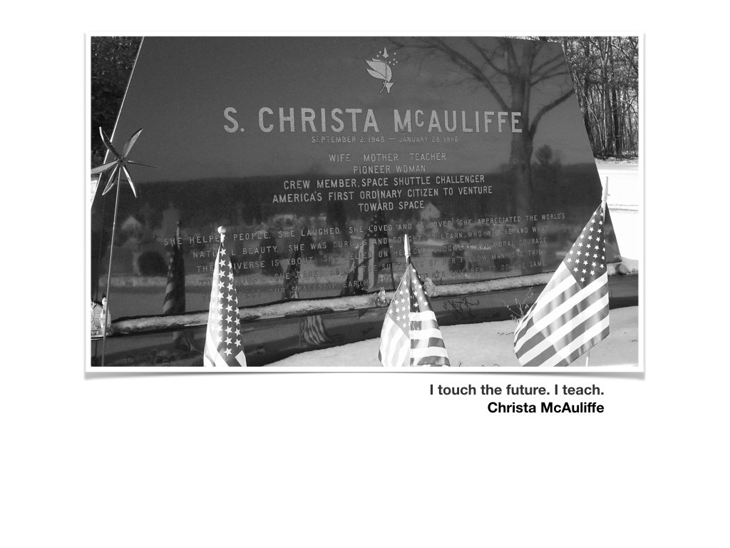 ShiftParadigm's tweet image. I touch the future. I teach. - Krista McAuliffe

#MLKday2017