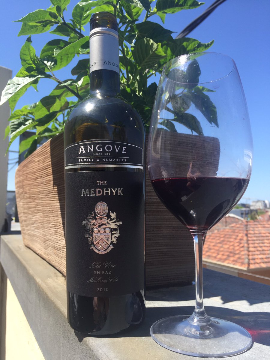2010 Angove The Medhyk. Rich McLaren Vale Shiraz. Took a few hours to open up, drinking really nice. Will age well.<a href="/AustWineTasting/">Aussie Wine Tasting</a>