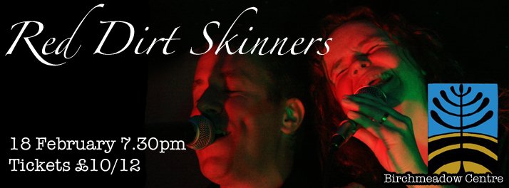 #Shropshire #Broseley #LiveMusic <a href="/reddirtskinners/">Red Dirt Skinners</a> <a href="/broseleybirch/">Birchmeadow Centre</a> 18 February 7.30pm. Tickets £10/12 mf.tt/o1Qti #AcousticMusic