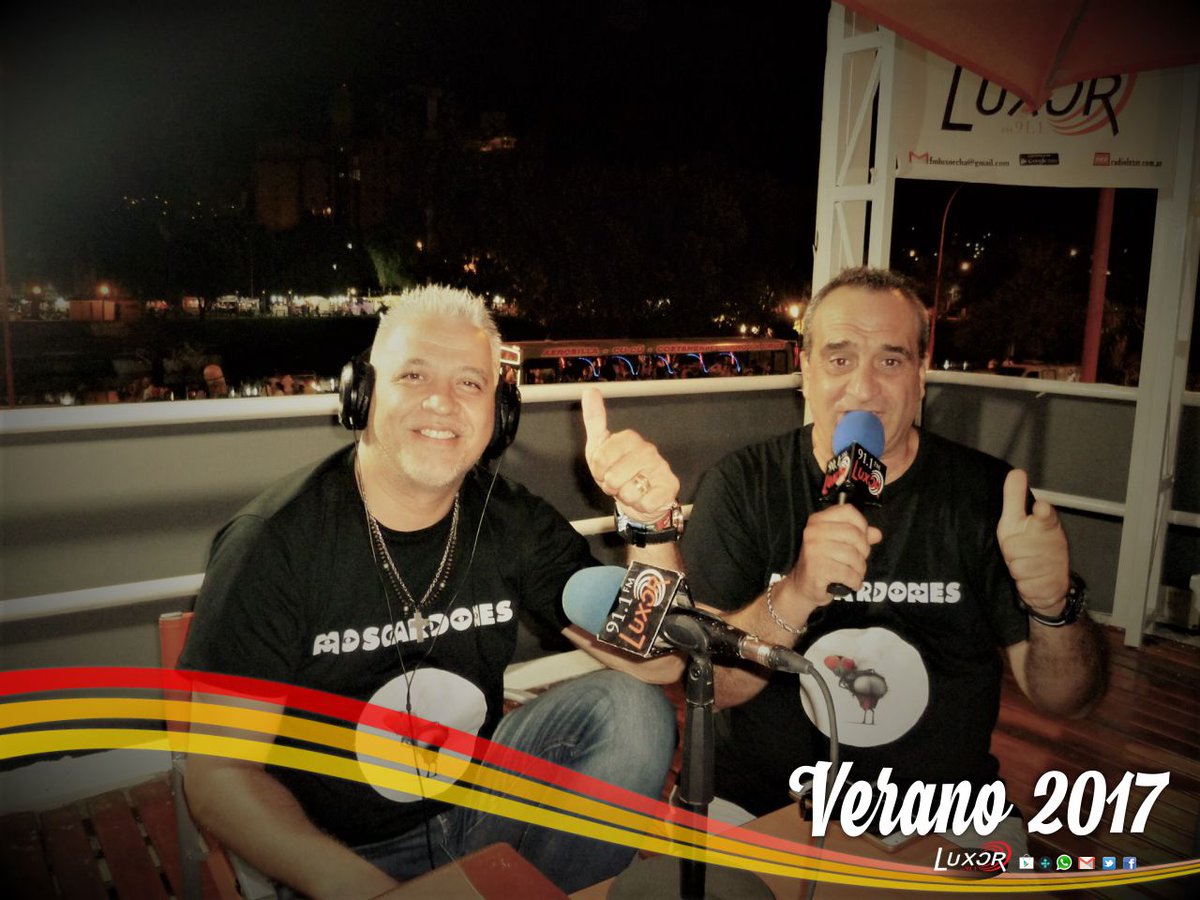 luxor_fm's tweet photo. ¡Gracias! Moscardones. 25 de Enero/24 hs. Teatro Escondído / 9 de Julio 21 Villa Carlos Paz, Argentina. #FMLuxor #Verano2017 #LuxorDeVerano https://t.co/4YgQjNqnA5