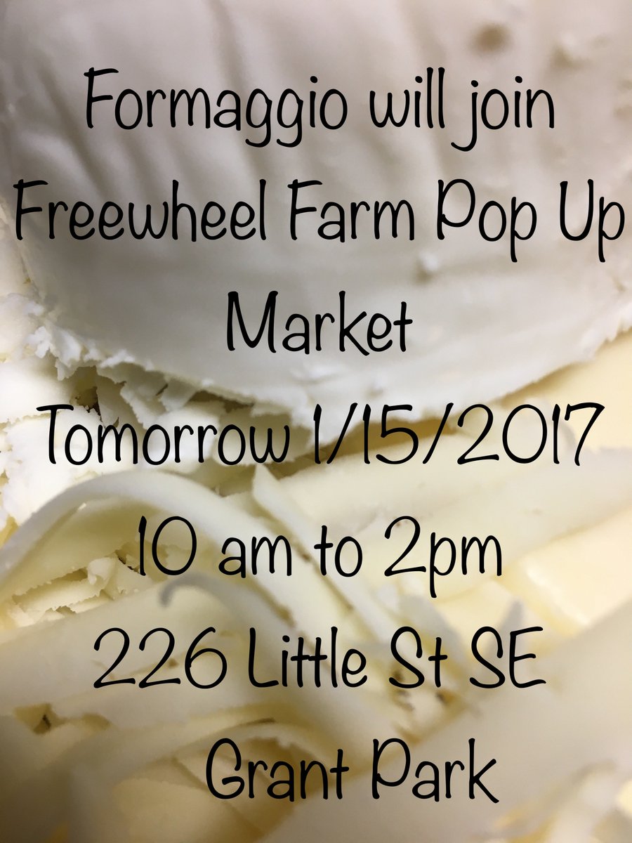 FormaggioAtl's tweet image. Freewheel Farm Pop Up