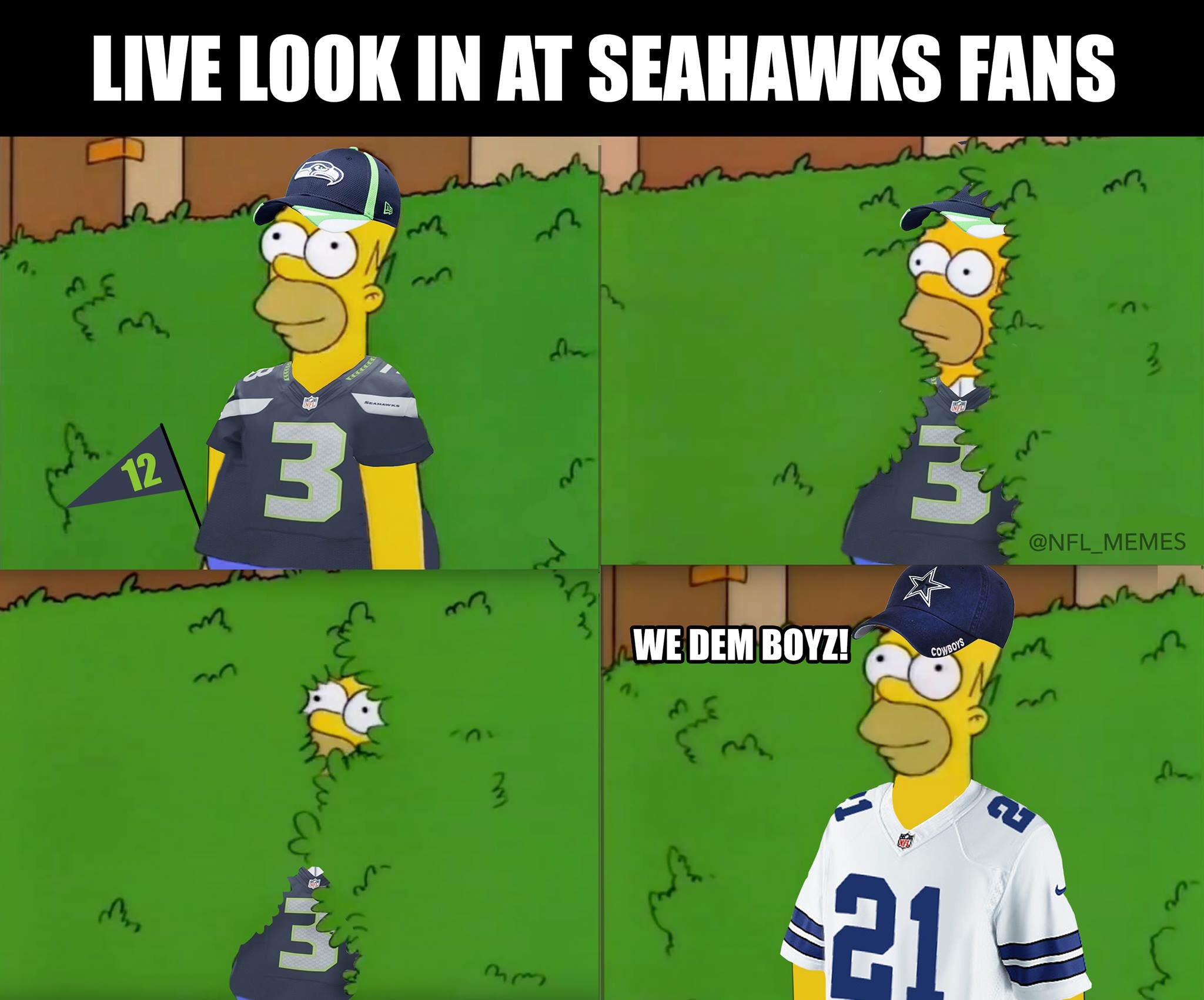 Seahawks fans! 