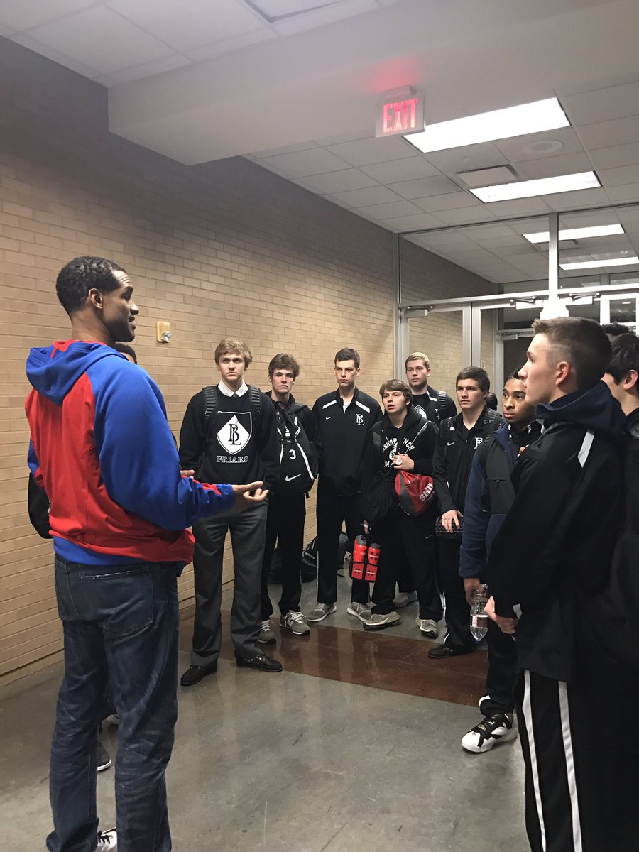 CoachMayBL's tweet photo. Thank you @BLalumni @Stephen_Speaks for speaking to @blathletics varsity basketball team before their game last night. #BLlegend #Together https://t.co/p1V0ws0KR0