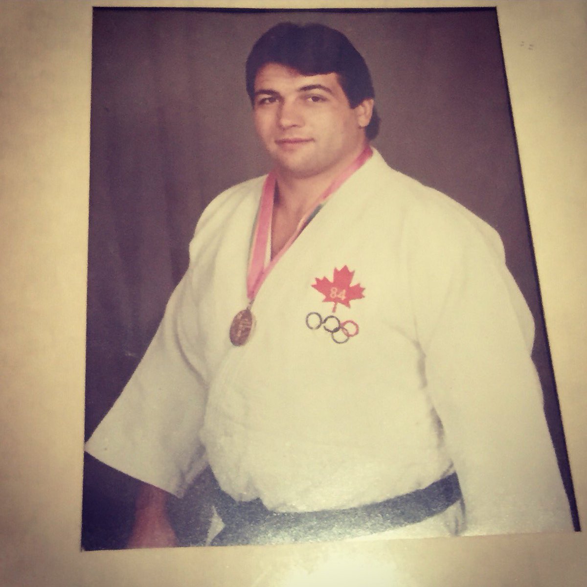 JudoCanada's tweet photo. HPClub souvenir / Mark Berger #olympicmedalist @judo_canada #hpclub #1984 https://t.co/ZddlviKg9l