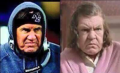 TheMeganElissa's tweet image. I seriously can't look at Belichick now without thinking of the Goonies lady.😂
