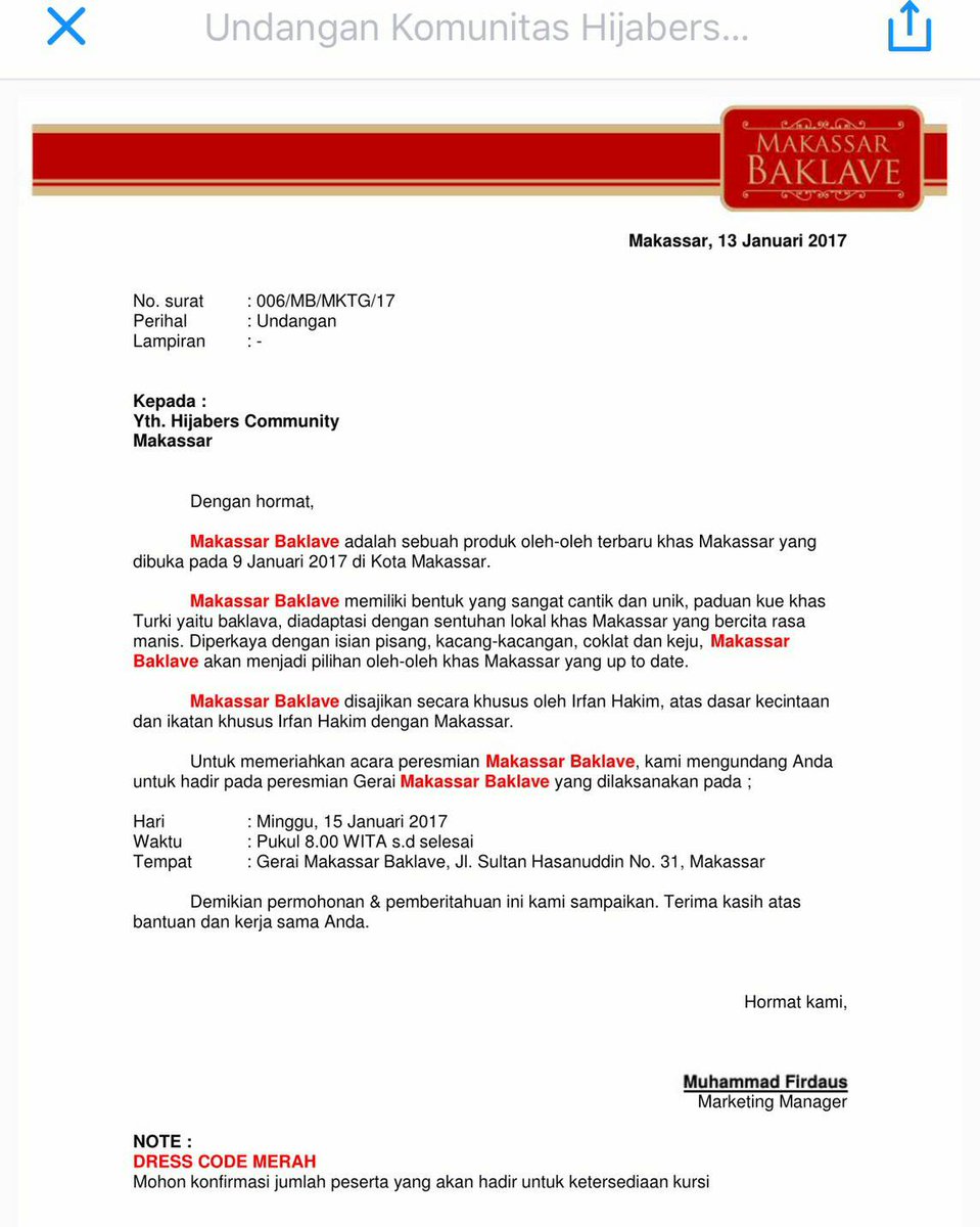 Alhamdulillah HijabersMks dpt amanah u/ mmriahkan peresmian Makasar Baklave. Trm ksh <a href="/makassarbaklave/">makassar baklave</a> . Jgn lp singgah di <a href="/makassarbaklave/">makassar baklave</a> 😊