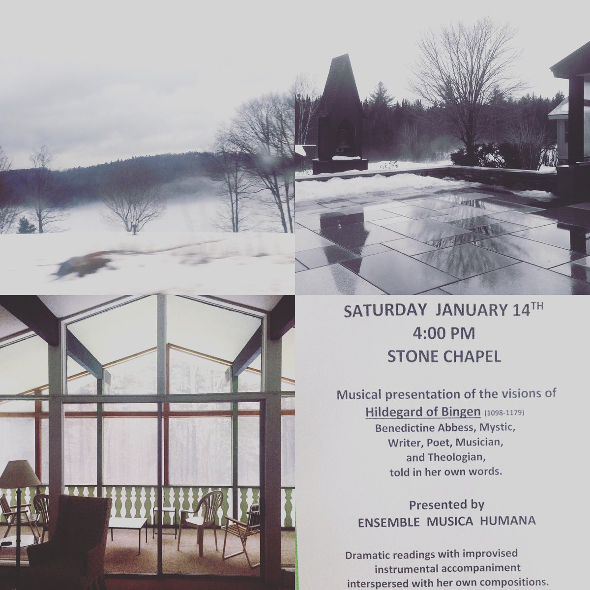 EnsMusicaHumana's tweet photo. The "Sybil of the Rhine" concert at the Priory went beautifully today. The audience was gracious and curious! https://t.co/rAKcOz4Gfb