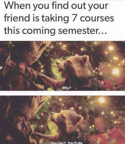 clickyh4rmony's tweet photo. In my case this is me for this semester 💀 total time: 29 hours per week in a 4 day school week💀 https://t.co/bgf37JkNtM