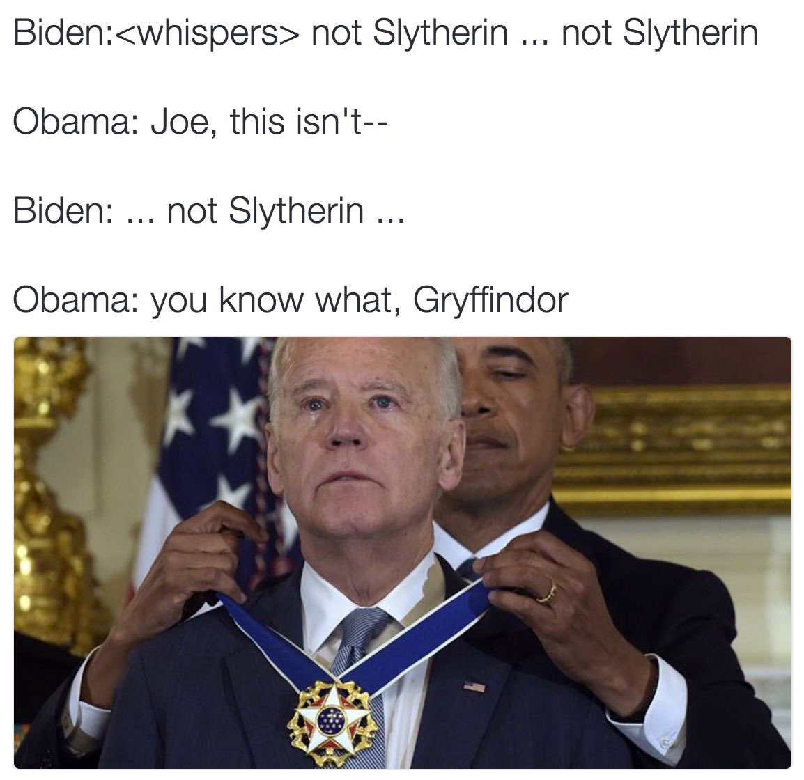 amydrew94's tweet photo. Best Biden/Obama meme yet. 😂⚡️ https://t.co/EwSEIguGax