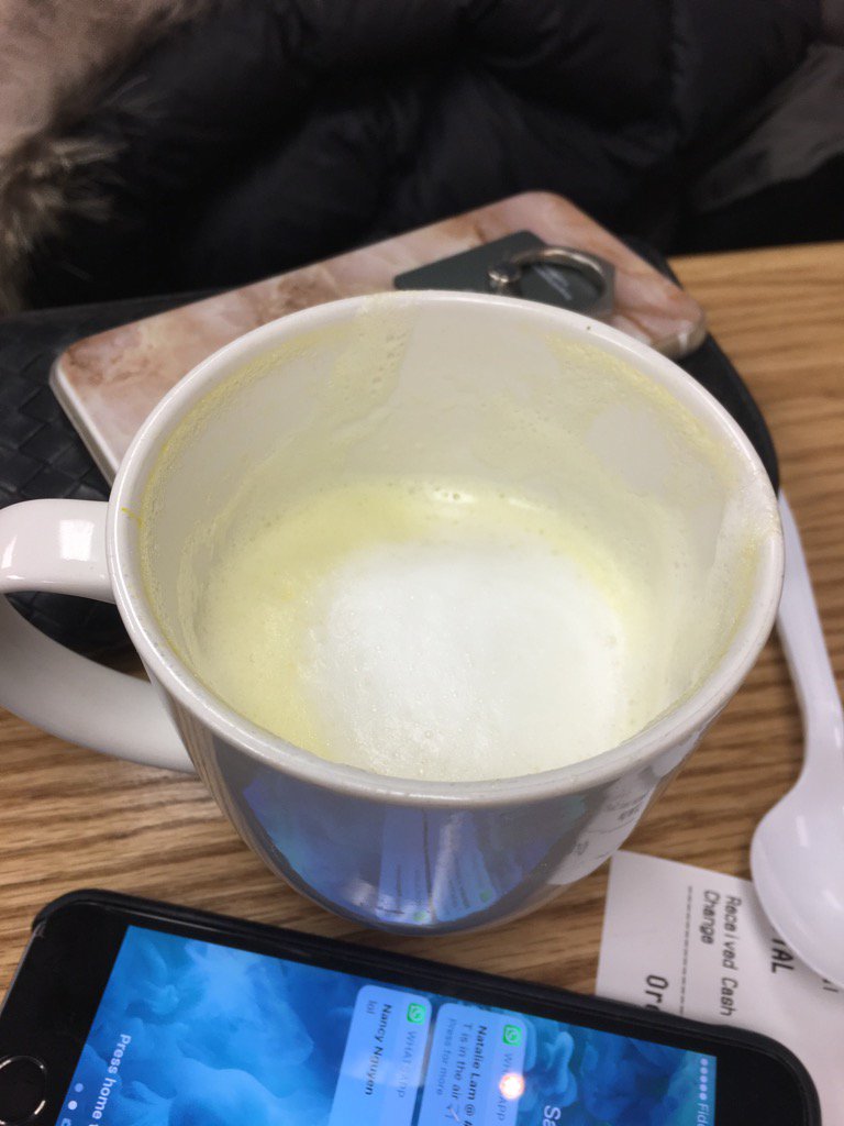 foodelventures's tweet photo. Sweet potato latte tastes like sweet potato 糖水... don't like😩 #markhamfood #torontocoffeeshops  #coffeeshop https://t.co/g5ooRp5zb8