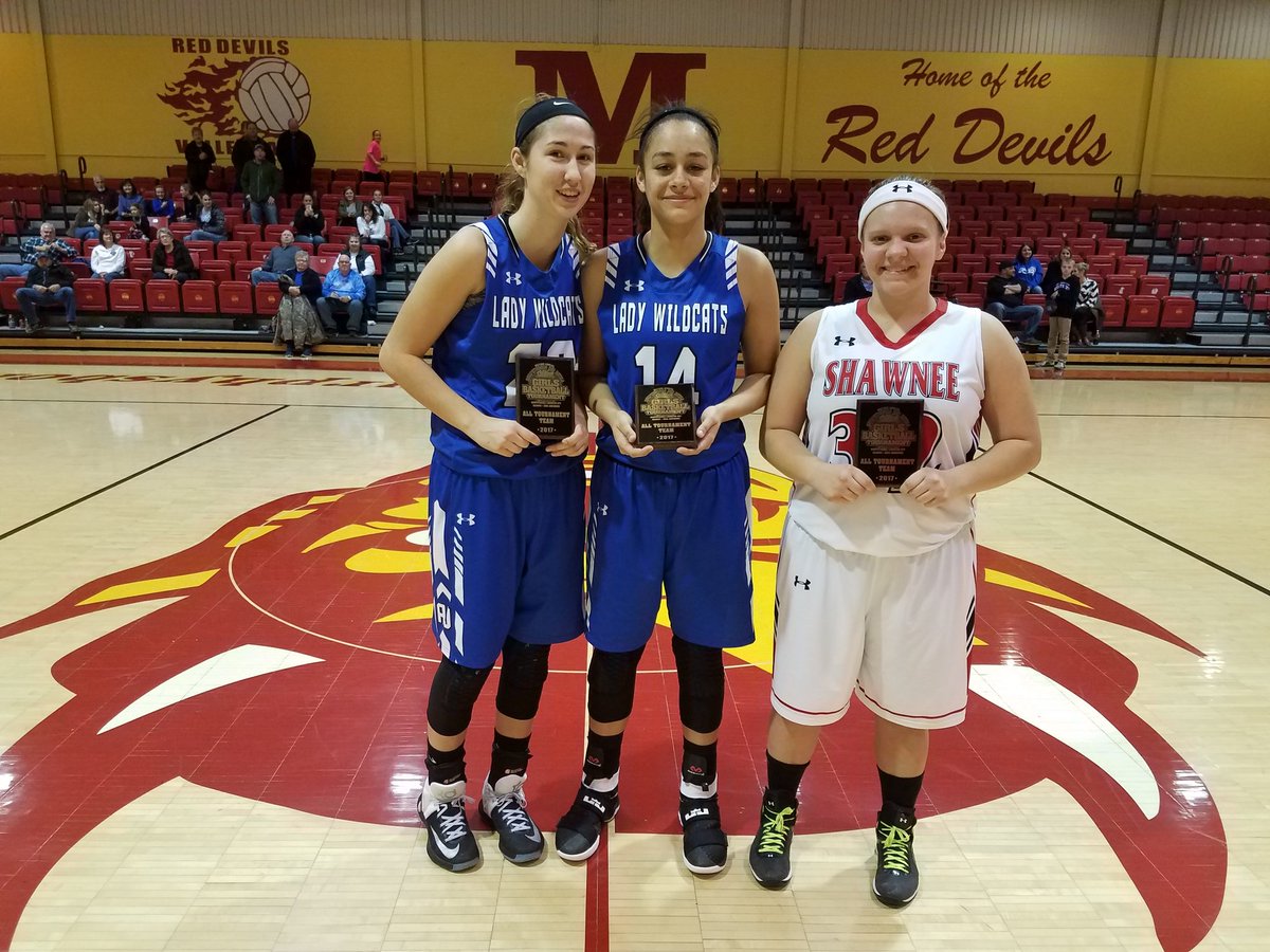Congrats All-Tournament Selections  (L-R):
Elle Basler  (AJ)
Angel Helm (AJ)
Abbey Livesay (SH)
