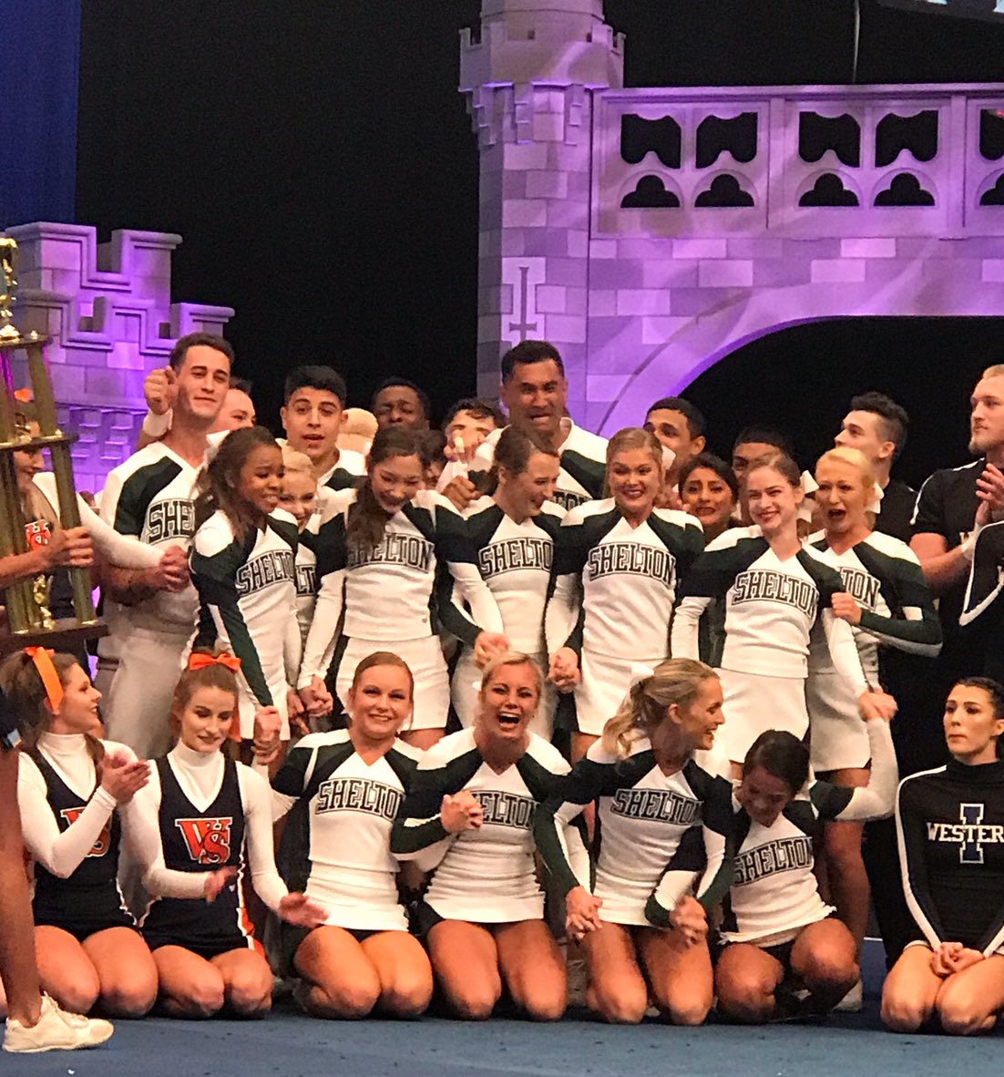 UCAupdates's tweet image. Open Coed National Champions, @SSCC_Cheer! #UCAnationals
