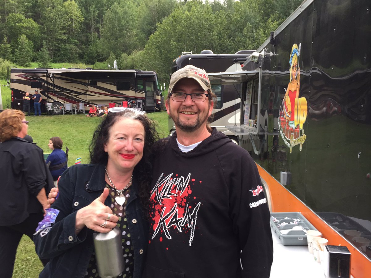 Carolyn and Calvin hanging at the festival last year.