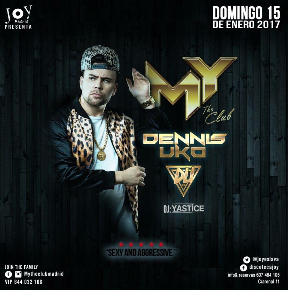 JoyEslava1's tweet photo. Nos vemos esta #noche en #MYtheclub con un invitado estrella: @DennisUko https://t.co/DifnsXjYrq