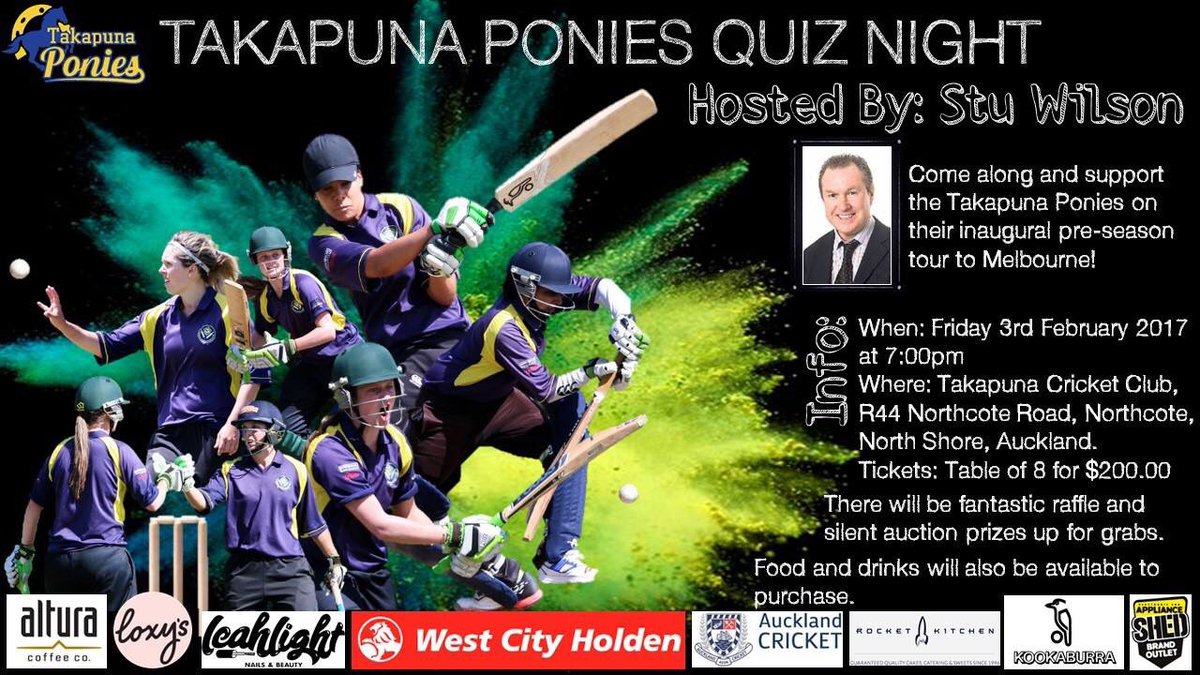 takapunaponies's tweet photo. Who's coming to this awesome quiz night &amp; helping to support our tour to Melbourne? #DontMissOut #PoniesOnTour https://t.co/azfNOAflfk
