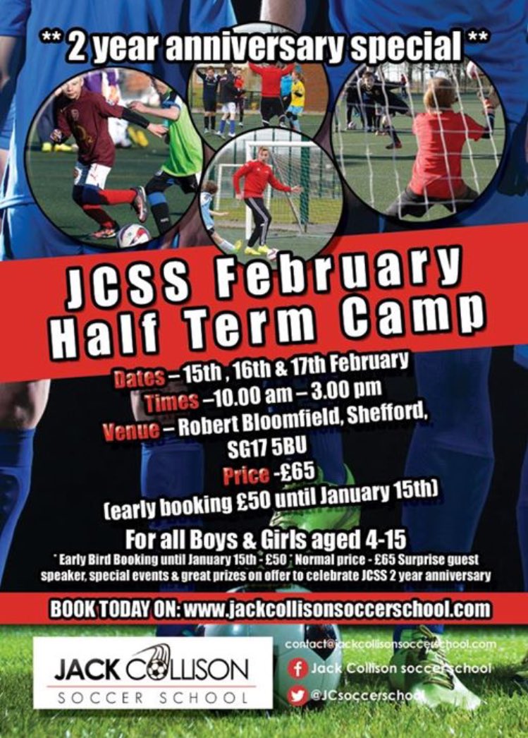 JCsoccerschool's tweet photo. ⭐️ LAST DAY⭐️ 

to make the most of our early bird BOOKING price for FEB HALF TERM 

🎈2 YEAR ANNIVERSARY 🎈

https://t.co/9M7WaoMUQt

#JCss https://t.co/uabsERpy40