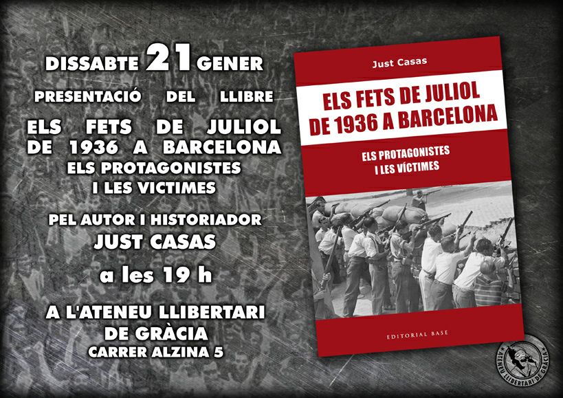 ALLibGracia's tweet photo. Divendres 20/1, 19H: #Cinefòrum - Dissabte 21/1, 8.15 h (Pl. de la Vila): sortida del #GrupExcursionista i a les 19H: presentació llibre https://t.co/bc9BG5pIuD