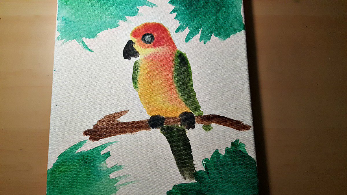 BaezComics's tweet photo. New Watercolor Vid 
https://t.co/RsnOP2fKj6 
#watercolor #art #animal #parrot #speedart #paint #paiting #canvas #bird https://t.co/F8K7nt6q39