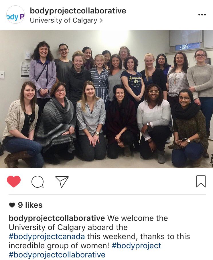 UCalgaryBodyBS's tweet photo. UofCalgary is officially ready to implement The Body Project! Fantastic training, TY #bodyprojectcollaborative https://t.co/jynSVS3HQb