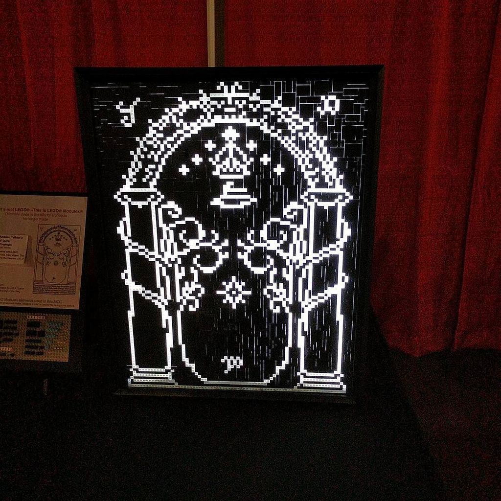 BZP_Tweets's tweet image. The gate of Moria made out of #LEGO #Modulex! #BrickFair #bfal
