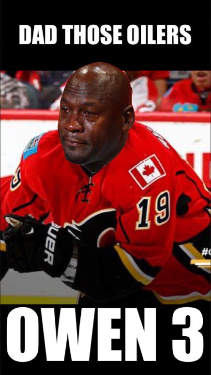 desioiler's tweet photo. #flames #lost another one to #Oilers @EdmontonOilers . suck it @NHLFlames #boa #BattleOfAlberta #nhl100 #nhl #sadjordan #oilersnation https://t.co/H4N8fZf2G3