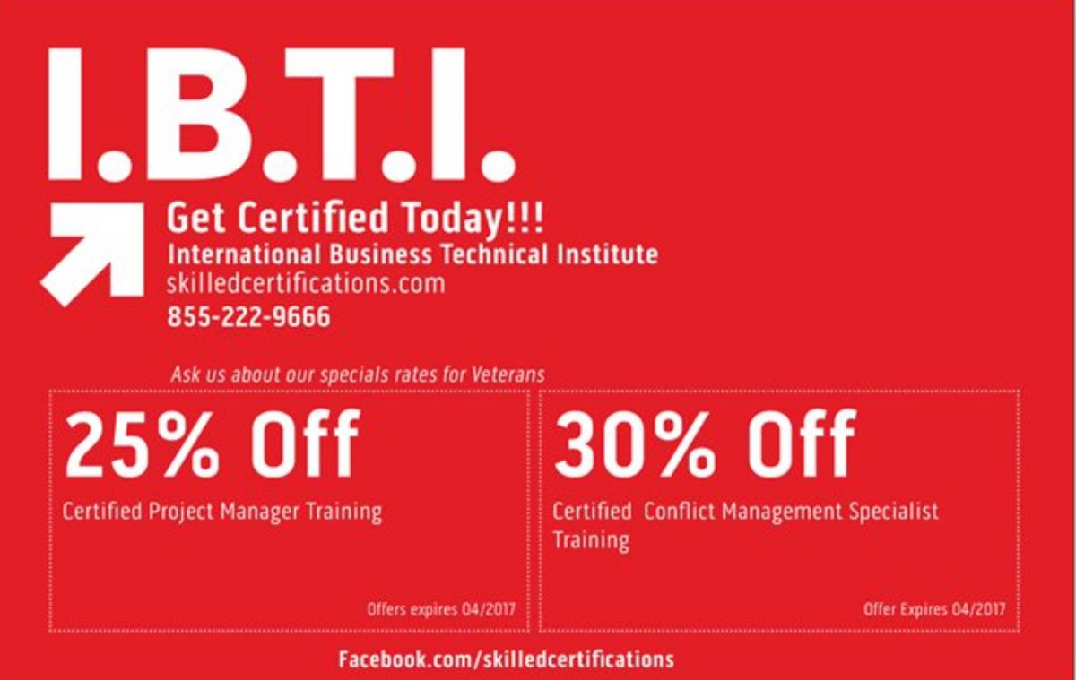 Follow us for promotions and updates #IBTIcertified #BusinessCertified
skilledcertifications.com