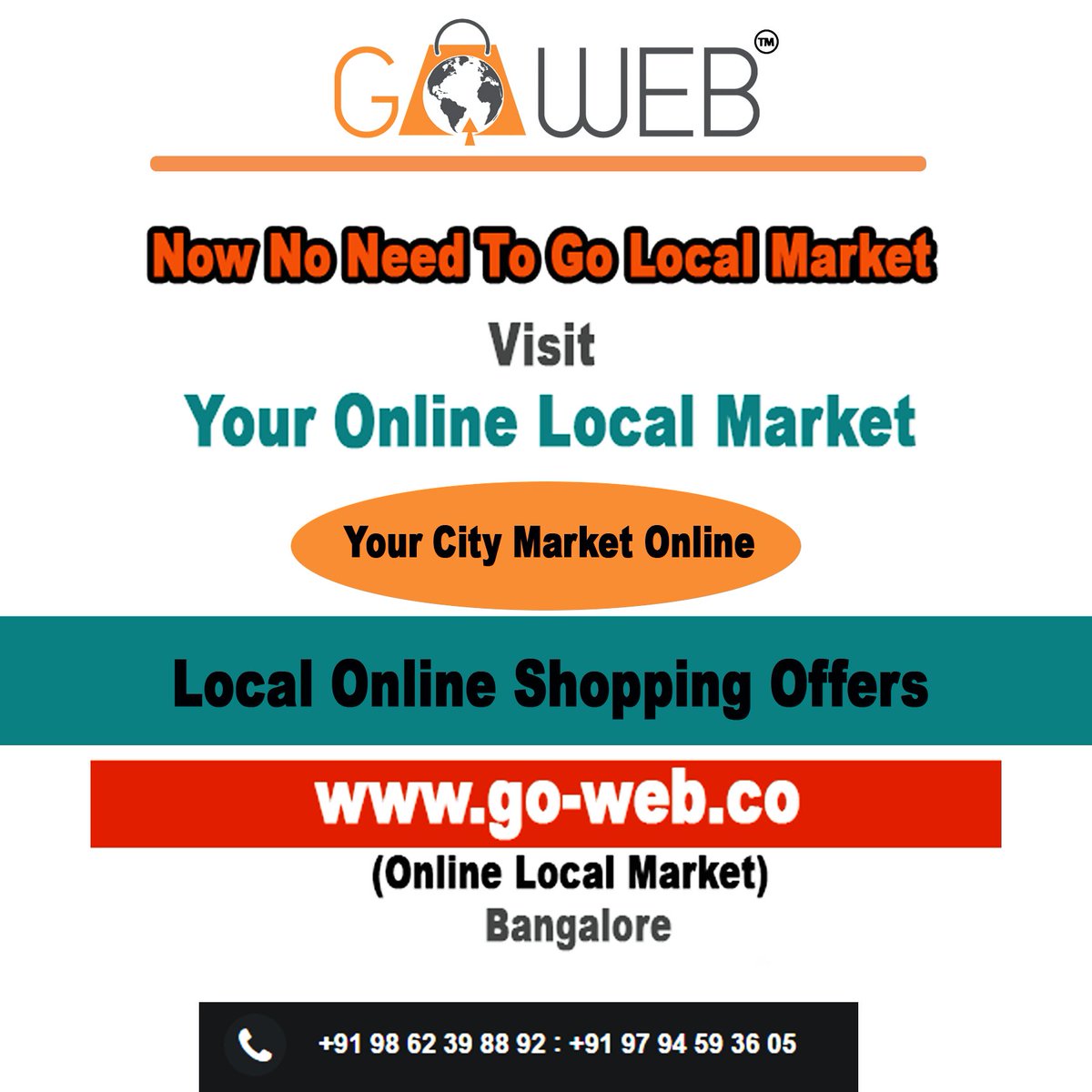 go_web_co's tweet photo. #GoWeb - #OnlineLocalMarket - Visit - Your City Online Local Market - https://t.co/Z7wuVBwuml (#OnlineLocalMarket) - #Bangalore https://t.co/gqX3kXtjYu