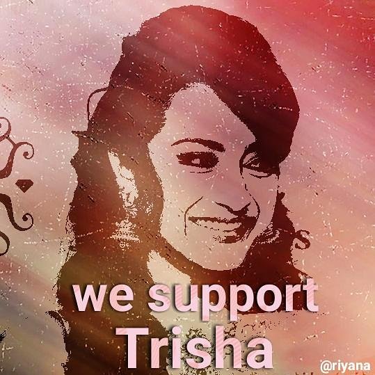 Trishtrahser's tweet photo. We #SupportTrisha 2 all d guyß 💪💪💪💪💪 @aruntrish @avadhaar @anirudhofficial @sridevisreedhar @sri50 https://t.co/TL6DXfUdz0