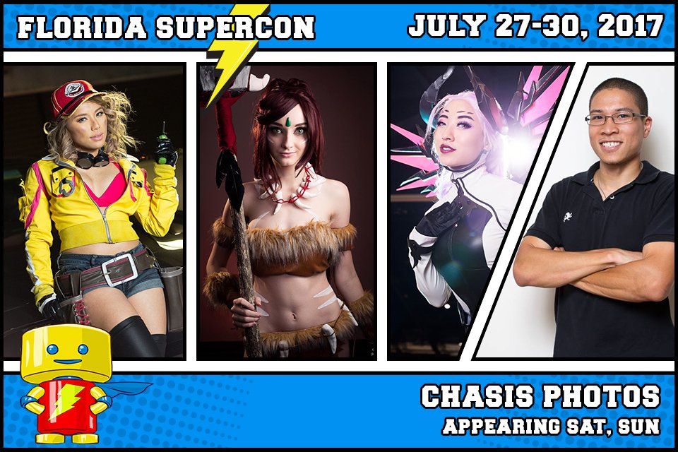 FloridaSupercon's tweet photo. #ChasisPhoto is coming to @FloridaSupercon JULY 27-30,2017 visit https://t.co/rrcamzWUG8 for info #ComicCon #Cosplay https://t.co/Y0PuBH7MSp