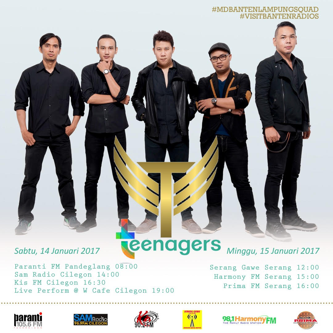 primafmserang's tweet photo. (96.1) #100PersenMusikIndonesia #SemakinPrima sore ini jam 4 bakal #LiveInterview bareng @TeenagersMusik soal #CintaiAku. Panteng terus ya https://t.co/KI2eeOeux9