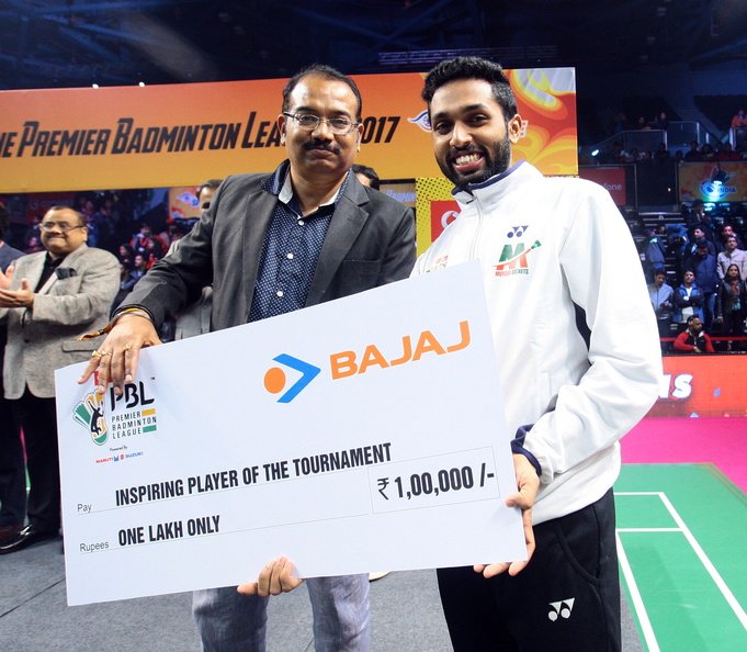 Mumbai_Rockets_'s tweet photo. Who else could have inspired us more in the tournament than @PRANNOYHSPRI!! Remaining undefeated in @PBLIndiaLive season 2!! #RocketsAaleyRe https://t.co/0rcVqyQLNk