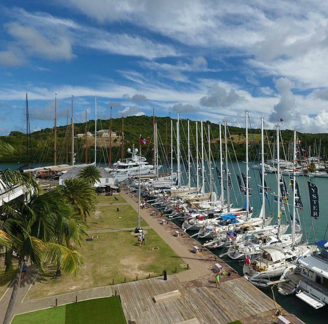 #oysterworldrally starts today #NelsonsDockyard #Antigua #sailing @antiguabarbuda  @OysterMarine 📷 @freyboatee