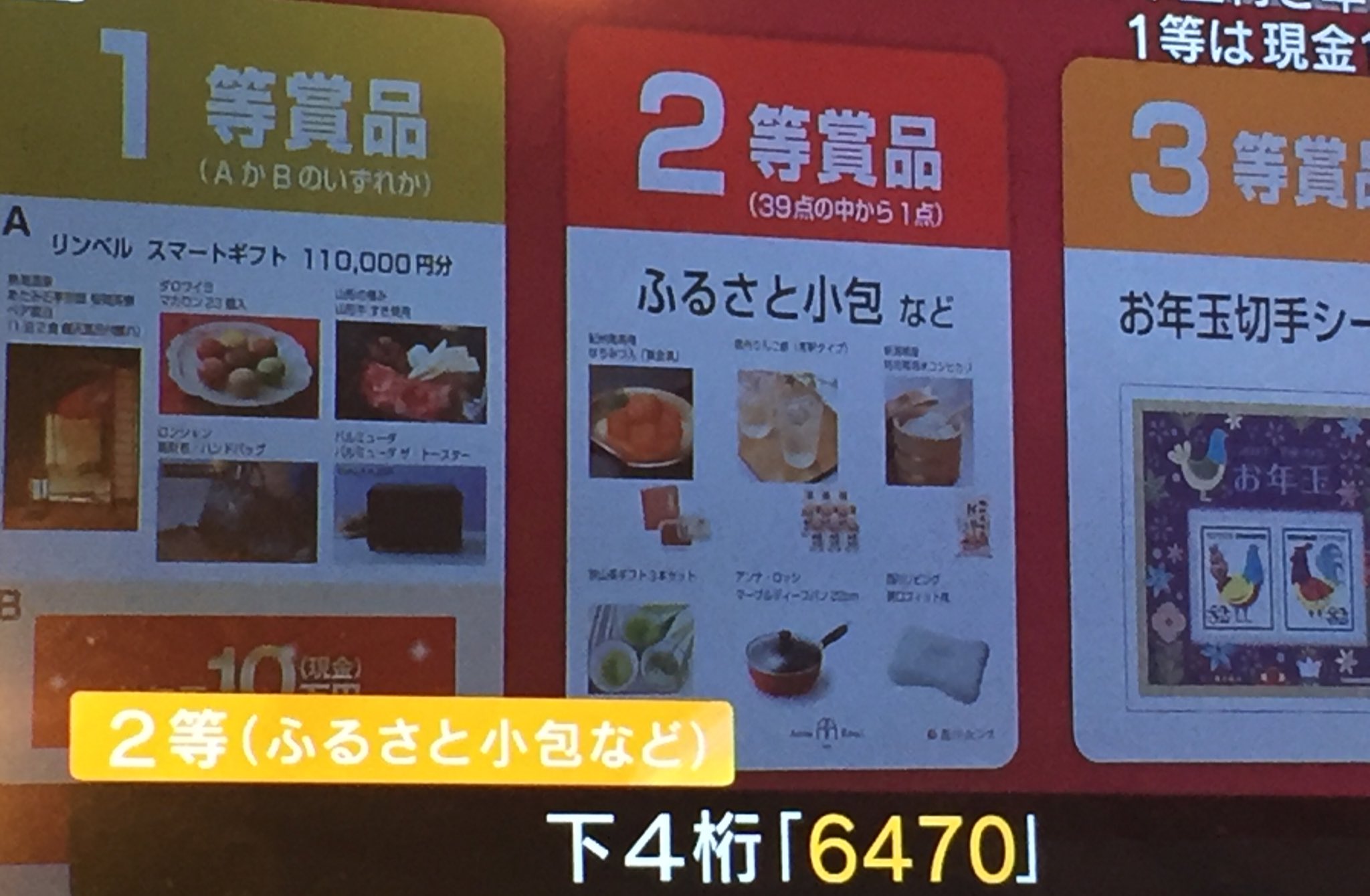 林 志行 年賀はがき 17 テレビ朝日 お年玉付き年賀はがき 当選番号 引き換えは 1月16日 7月18日まで 一等は 10万円 二等は 6470 ふるさと小包 三等は 51 45 切手シート T Co Mgdrubkl7c Twitter