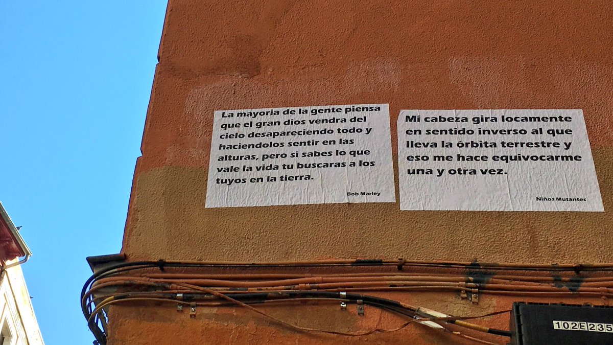 SinpasARTE's tweet photo. Mensajes urbanos by #SevenLogos y @PorFavorHH #Madrid #StreetArt https://t.co/OUapSg38Ry