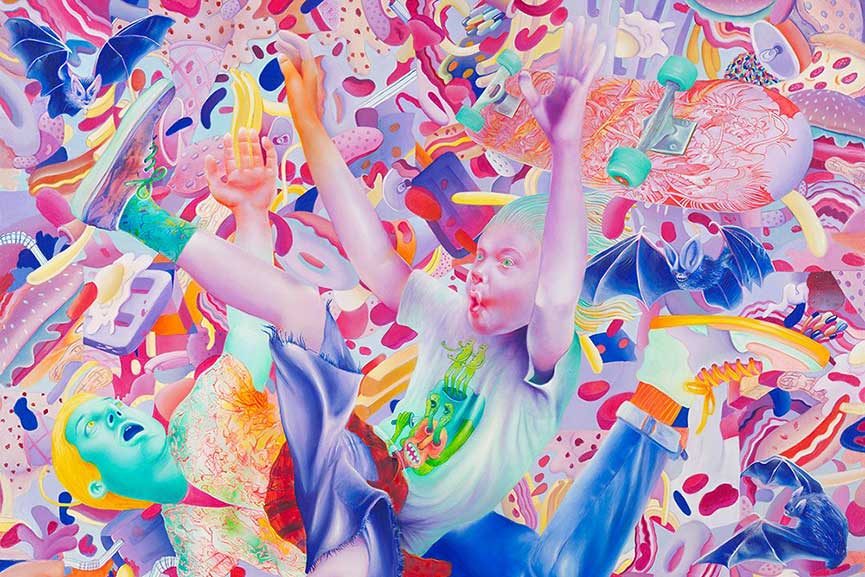 artydeel's tweet photo. Get drawn into Michael Page's vibrant dreamlike realms in "Nostalgia kills" exhibition at Corey Helford Gallery
https://t.co/EHmDSFZs10 https://t.co/b6wcpsWpQA