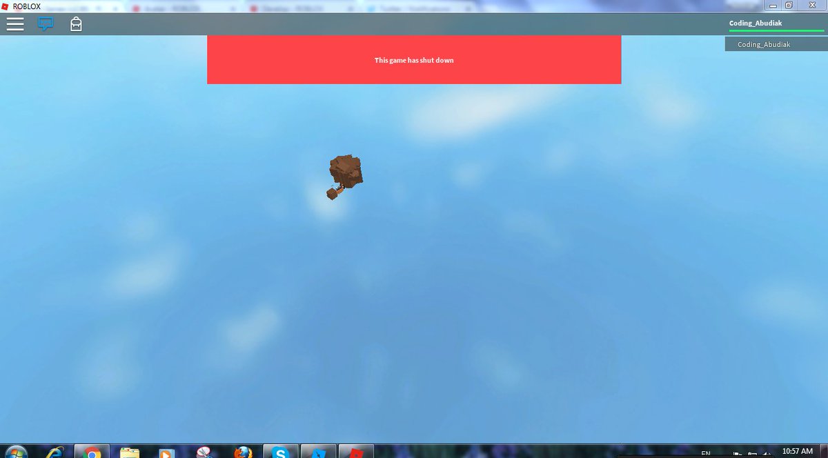 Mu Ath Abu On Twitter Fix Your Anti Ban Script Yesterday I Was Able To Play It I Dont Spend Money On This Game Just To Play It For Like 2 - roblox shutdown script