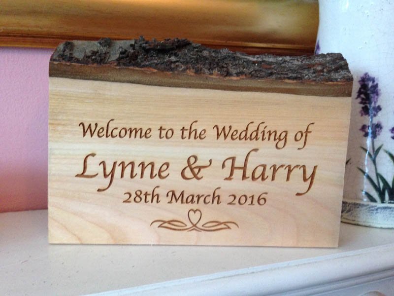 ALittleSign's tweet image. Cherry wood signs - for weddings and table top display