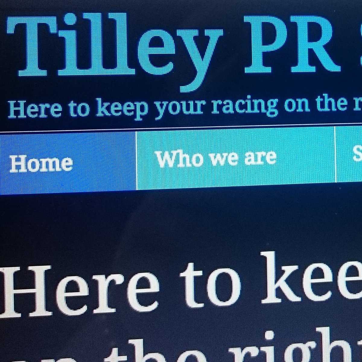 Sneak peak at the new website 👌 #TilleyPRServices #retweet